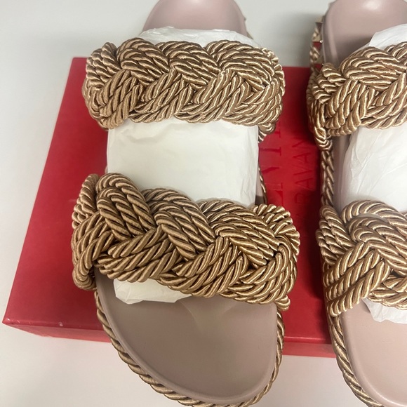 VALENTINO GARAVANI
Braided Espadrille Rockstud Slide Sandals - Picture 2 of 10